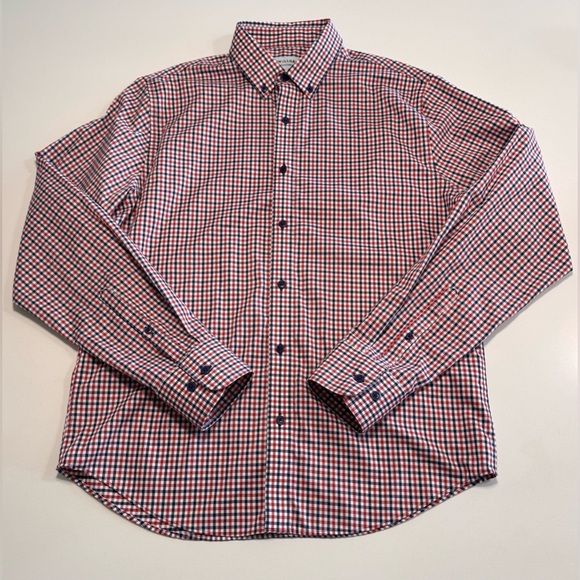 Twillory Untuckable Mens Lot Of 2 Size Medium Tailored Fit Button Shirt Plaid - Picture 4 of 13